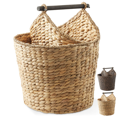 Toilet Paper Roll Holder and Magazine Storage Basket